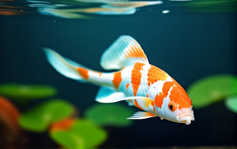 loi pond Japanese fish