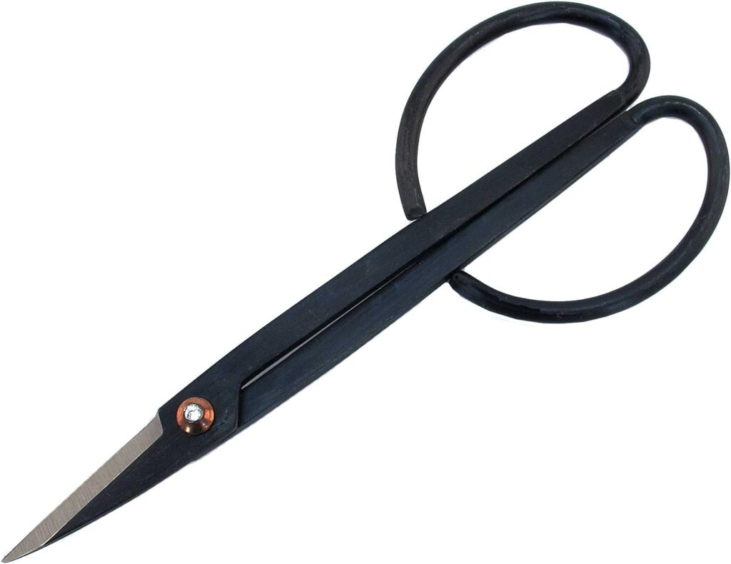 BambooMN 7.2 Black Bonsai Trimming Shear - 1 Piece