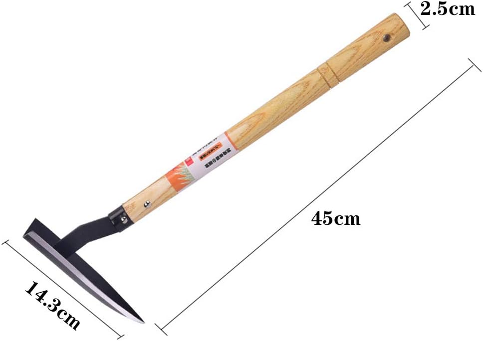 FOXSMZZ Garden Triangle Hoe Japanese Weeding - Blade Edge is Very Sharp