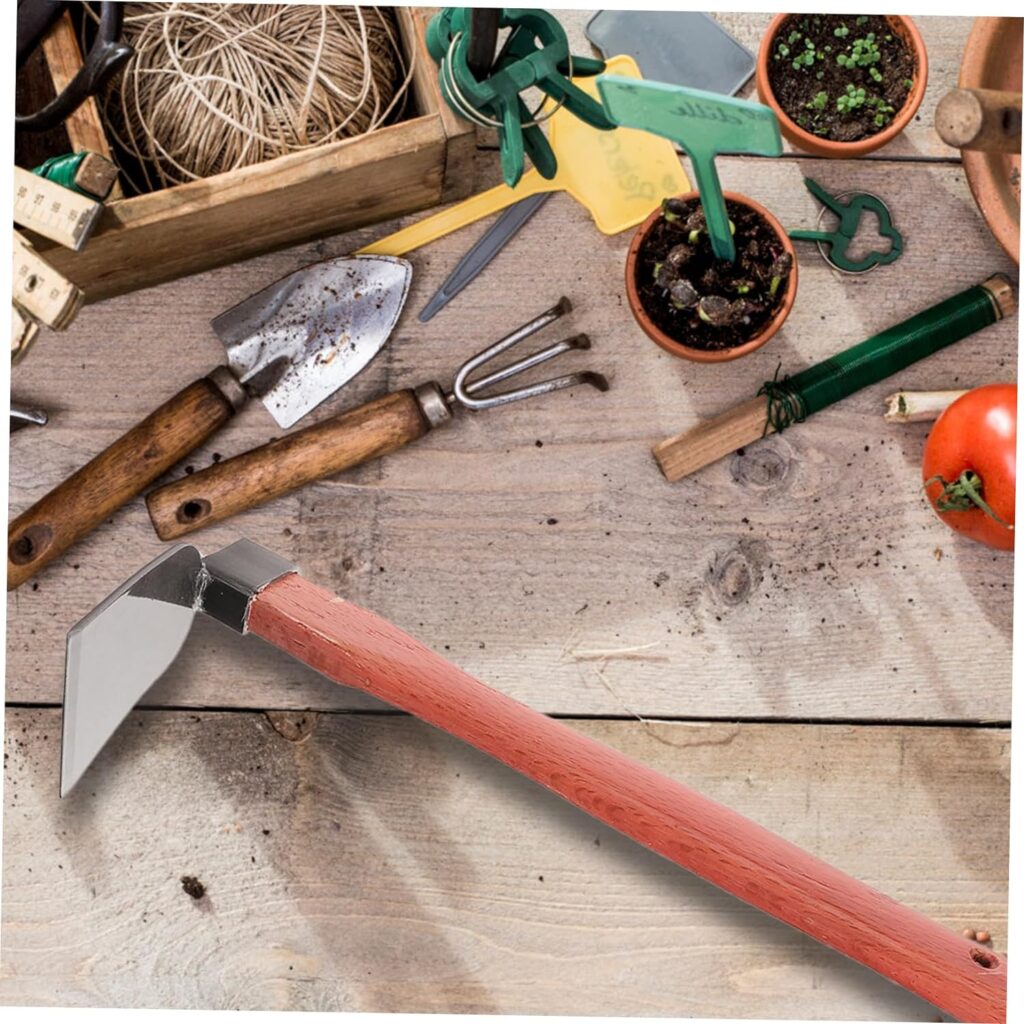 Amazon.com : Yardwe Household Digging Planting Wooden Japanese for Farming Garden Gardening Vegetable Tool Weeding Hand Heavy Handheld Hoe Cultivator Handle Duty Sickle Reusable Soil Trenching : Patio, Lawn  Garden