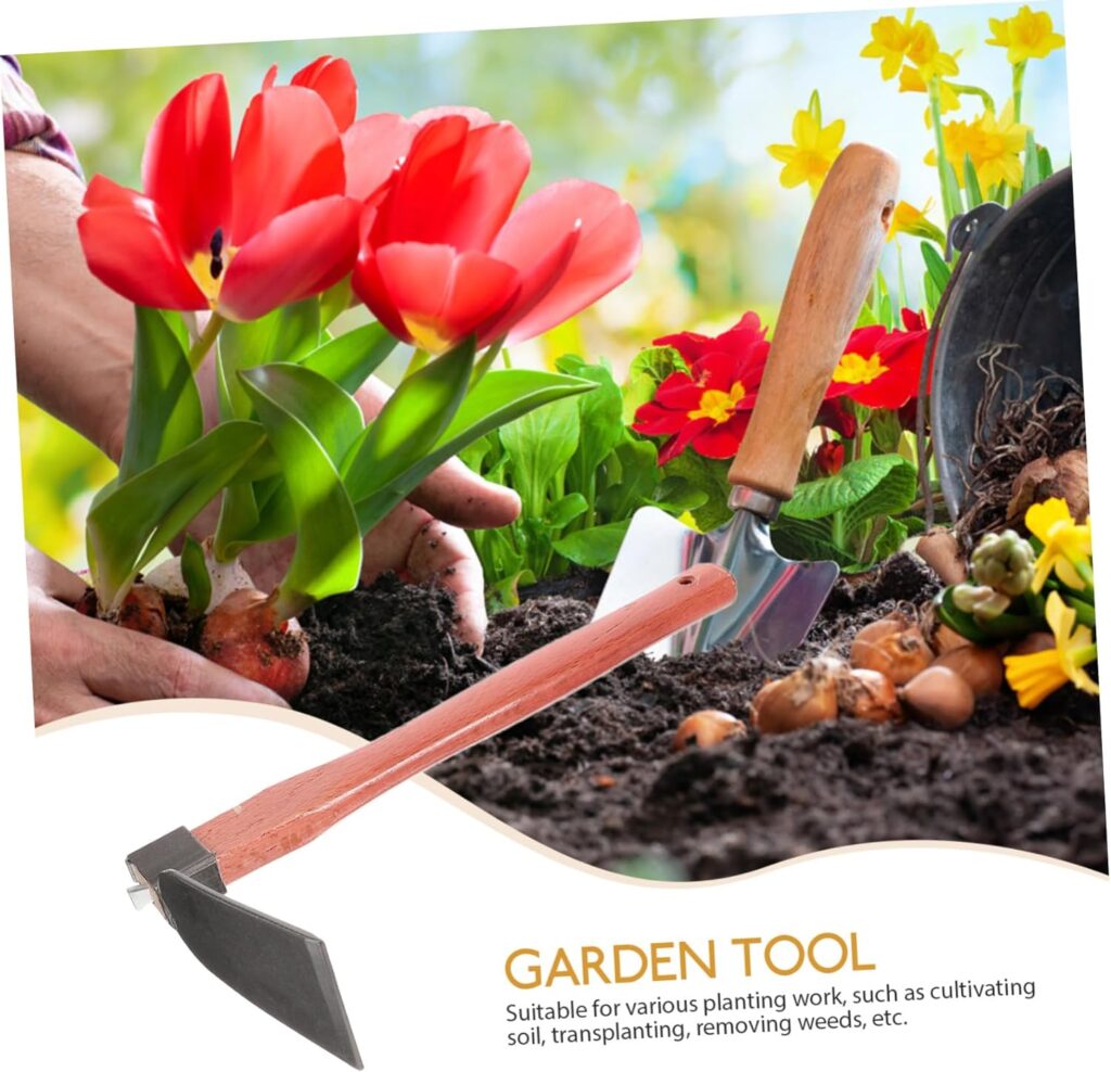 Amazon.com : Yardwe Household Digging Planting Wooden Japanese for Farming Garden Gardening Vegetable Tool Weeding Hand Heavy Handheld Hoe Cultivator Handle Duty Sickle Reusable Soil Trenching : Patio, Lawn  Garden