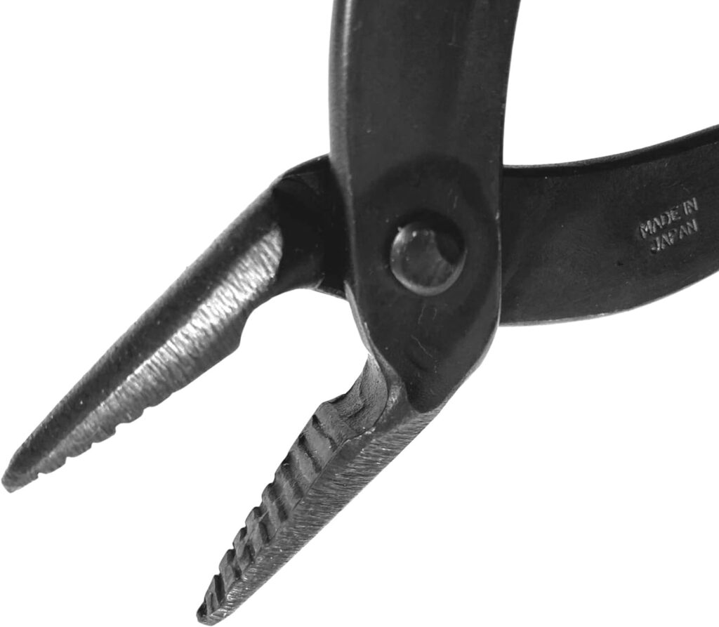 KAKURI Bonsai Pliers 7.2 (185 mm) Bonsai Wire and Jin Pliers Tool, Japanese Carbon Steel, Black, Made in JAPAN