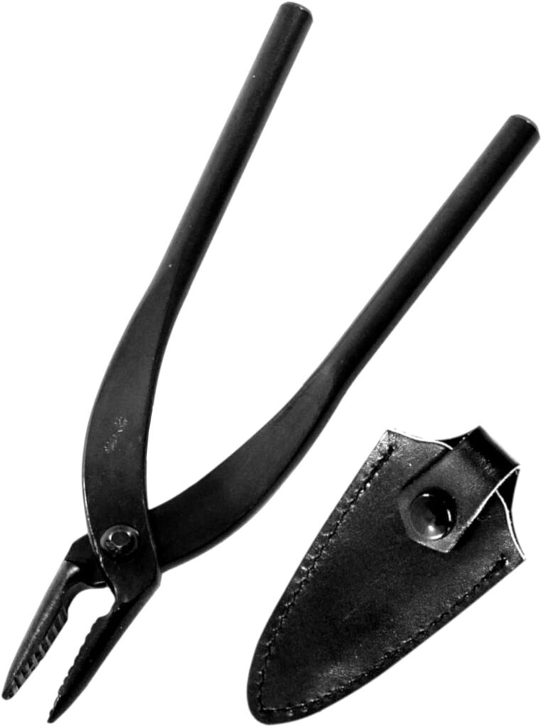 KAKURI Bonsai Pliers 7.2 (185 mm) Bonsai Wire and Jin Pliers Tool, Japanese Carbon Steel, Black, Made in JAPAN