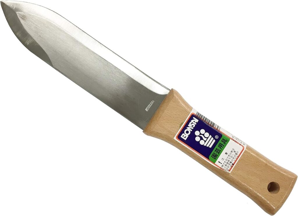 Bonsai Japanese Hori Hori Garden Knife (Stainless Steel, Straight)