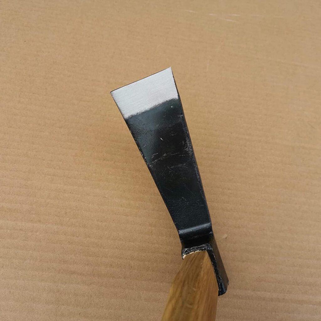 Elegital Kana Hoe 217 Japanese Garden Tool - Hand Hoe/Sickle is Perfect for Weeding and Cultivating. The Blade Edge is Very Sharp,Beige-claw rake