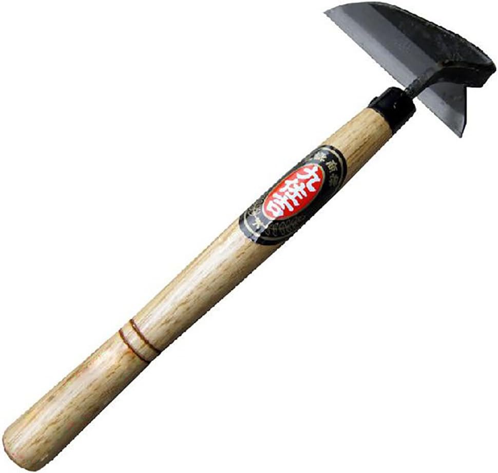 Lyw Home Japanese Garden Tool - Hand Hoe/Sickle is Perfect for Weeding and Cultivating. The Blade Edge is Very Sharp