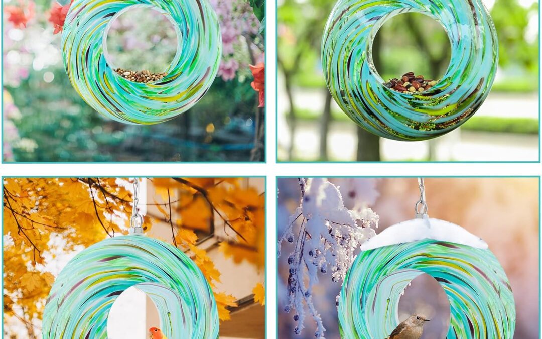 Yinns Bird Feeder Hanging Mosaic Glass Review