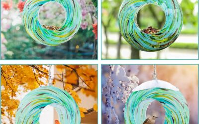 Yinns Bird Feeder Hanging Mosaic Glass Review