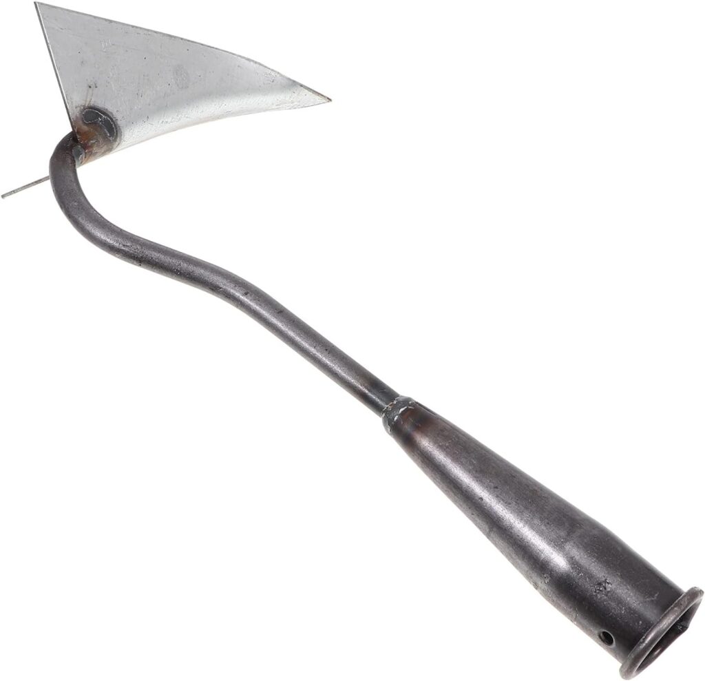 1pc Triangle Hoe Small Gardening Tool Garden Cultivator Hoe Soil Digging Hoe Gardening Picks Hoe for Hoe Tool Japanese Tools Vegetable Planting Hoe Ditching Iron Short Handle