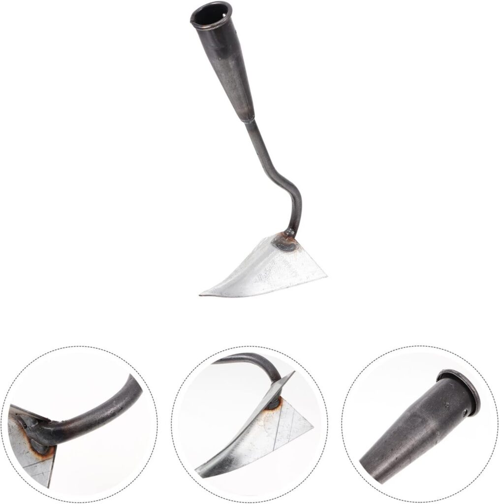 1pc Triangle Hoe Small Gardening Tool Garden Cultivator Hoe Soil Digging Hoe Gardening Picks Hoe for Hoe Tool Japanese Tools Vegetable Planting Hoe Ditching Iron Short Handle