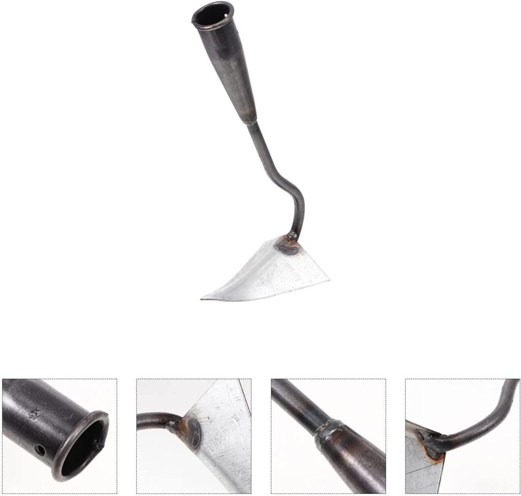 1pc Triangle Hoe Small Gardening Tool Garden Cultivator Hoe Soil Digging Hoe Gardening Picks Hoe for Hoe Tool Japanese Tools Vegetable Planting Hoe Ditching Iron Short Handle