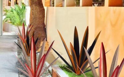 2pcs Tequila Rustic Sculpture Metal Agave Plant Review