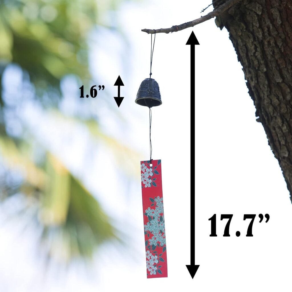 A.F.N.A.L Japanese Wind Chime Cast-Iron Outdoor Ornament for Garden, Patio  Balcony, Hanging Metal Wind-Bell Decoration Gift, Blessing Pendant Windchimes  PVC Wind-Catcher, Bronze Bell