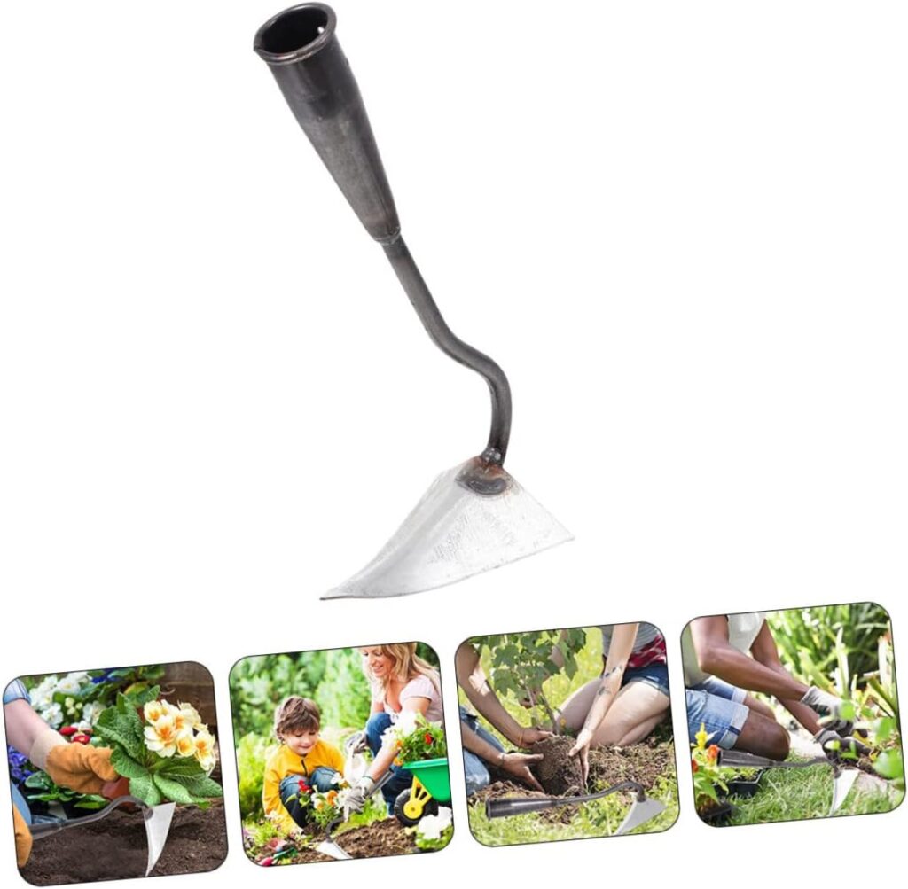 Ditching Hoe Hoe Heavy Duty Hand Tool Hand plow Hoe Blade Hoe Weeding Sickle Field Hoe Japanese Hand Hoe Gardening Supplies Edger Lawn Tool Garden Tool Olecranon Digging Japanese