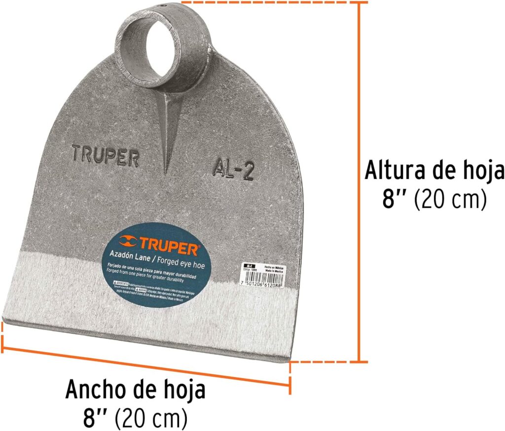 TRUPER AL-2 Round Eye Hoes 1.7Lb (0.77Kg)