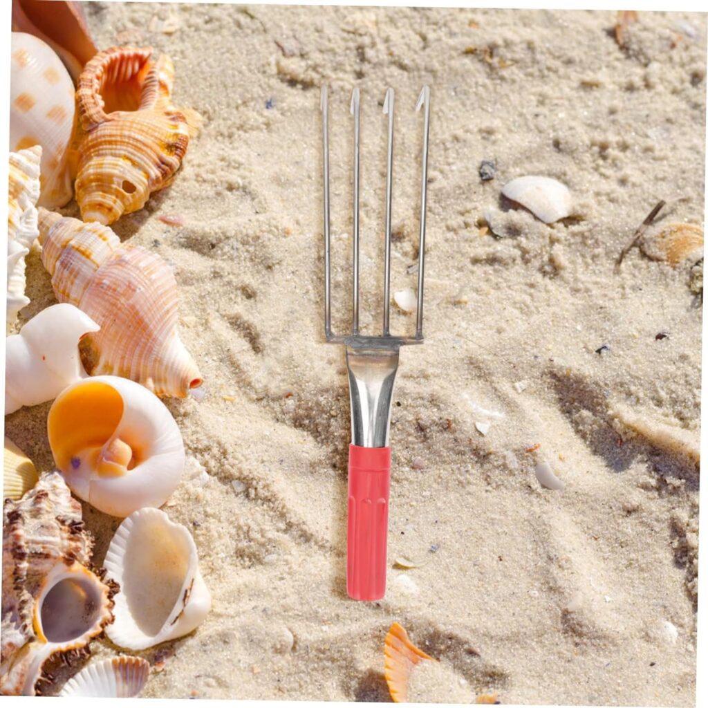 Yardwe 3pcs Sea ​​rake Beach Rake Clamming Rake Mini Rake Japanese Garden Tools Shell Rake Leaf Grabber Rake 4-Tine Rake Rake Stainless Steel Gardening Rake Weeding Rake Seafood