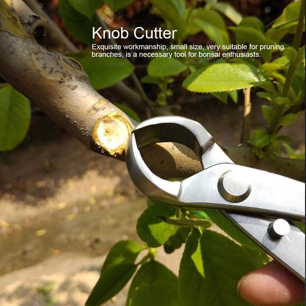 Bonsai Branch Cutter, 7 Inch (180mm) Stainless Steel Concave Knob Cutter Tree Limb Cutter Bonsai Pruning Japanese Gardening Tools