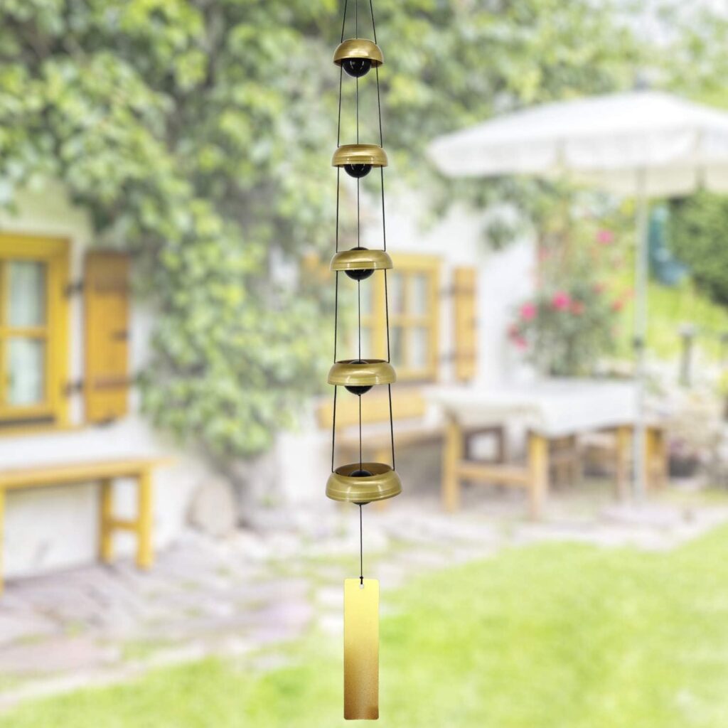 Copper Wind Chimes, Temple Wind Chime,Feng Shui Wind Chimes for Home Yard Outdoor Decoration