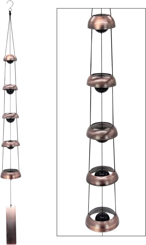 Copper Wind Chimes, Temple Wind Chime,Feng Shui Wind Chimes for Home Yard Outdoor Decoration