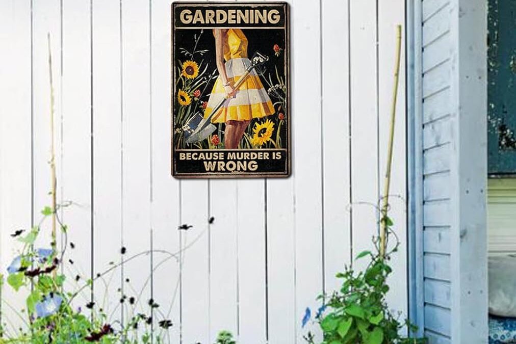 Cute Garden Decor Metal Garden Sign Outdoor Review
