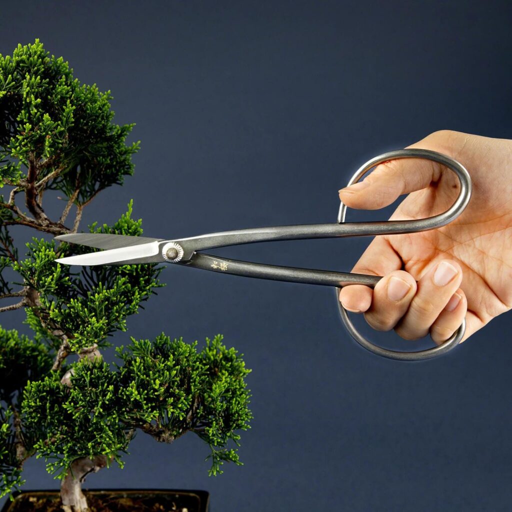 Wazakura Yasugi Stainless Steel Made in Japan Twig Bonsai Scissors 8.27 (210 mm), Japanese Garden Pruning Snip Tools Shears, Flower Herb Trimming Shears (Yasugi Stainless Steel Twig Scissors)