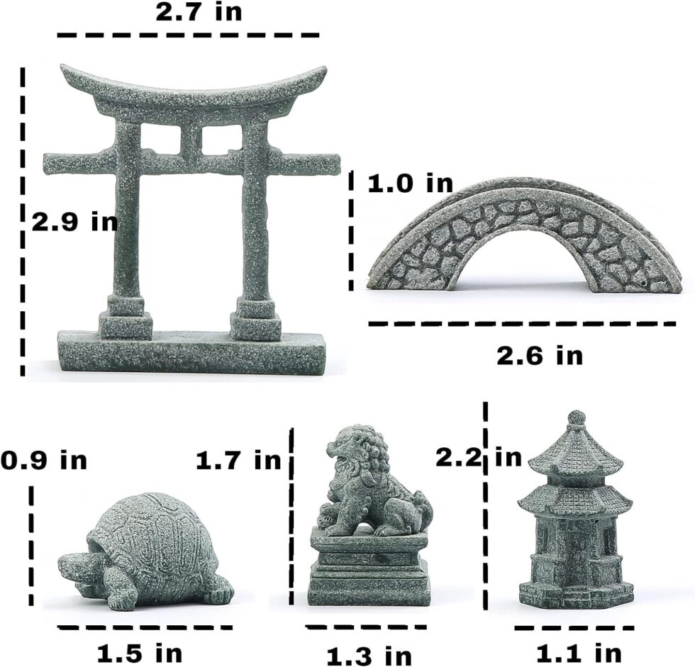 6 PCS Mini Zen Garden Accessories review - Japanese Garden Craft