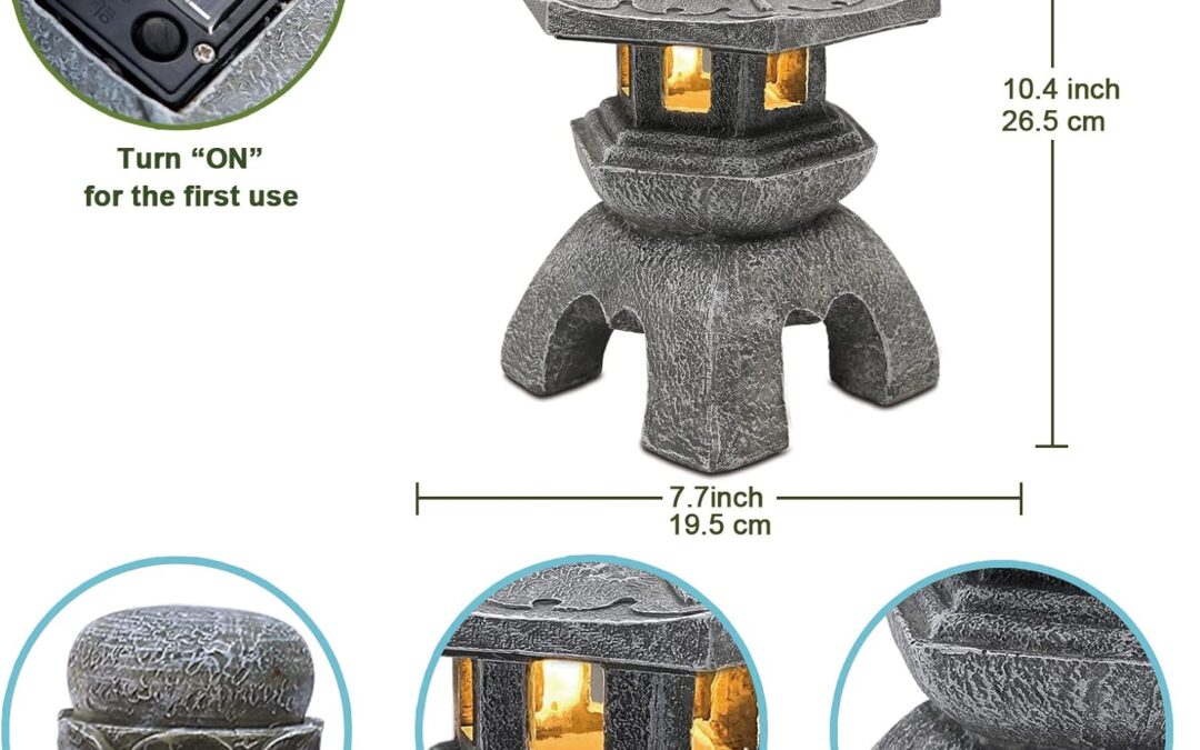 Nacome Solar Pagoda Lantern Garden Statue Review