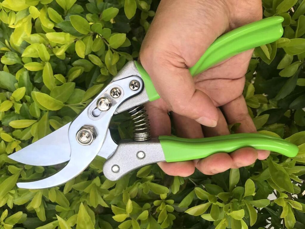 Garden Shears, Japanese Floral branch cutters, Snips for Gardening, Flower scissors Florist clippers, Hand Held Pruners for Gardening Heavy Duty, Pruning shears for garden (Wood grain)