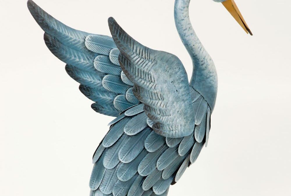 Bits and Pieces Japanese Blue Heron Sculpture Set Review