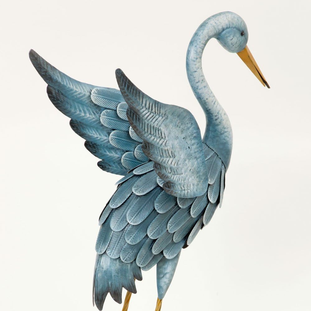 Bits and Pieces Japanese Blue Heron Sculpture Set Review - Japanese ...