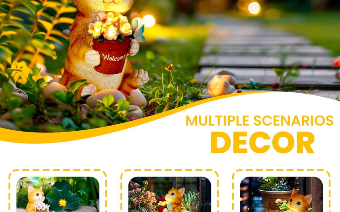 GIGALUMI Solar Garden Statues Review