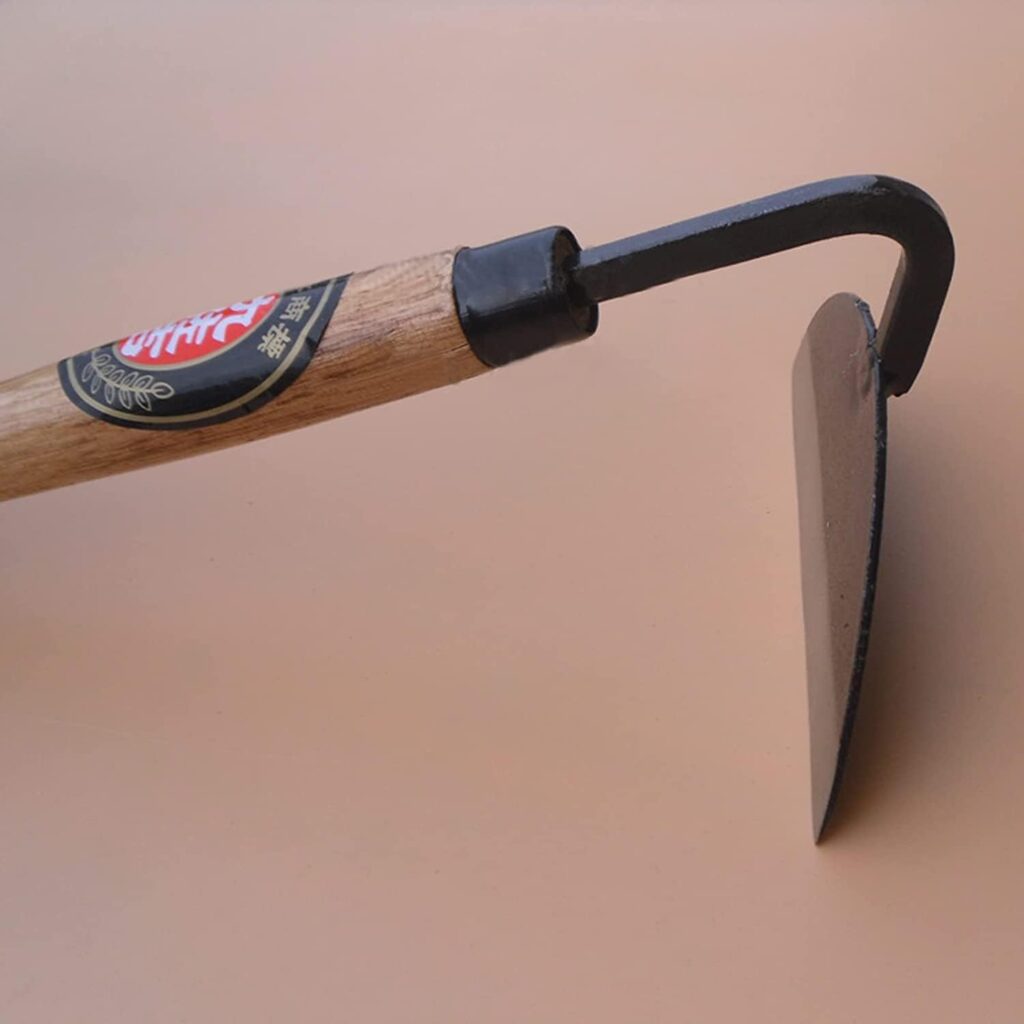 Kana Hoe 217 Japanese Garden Tool - Hand Hoe/Sickle is Perfect for Weeding and Cultivating. The Blade Edge is Very Sharp. (Beige-007)