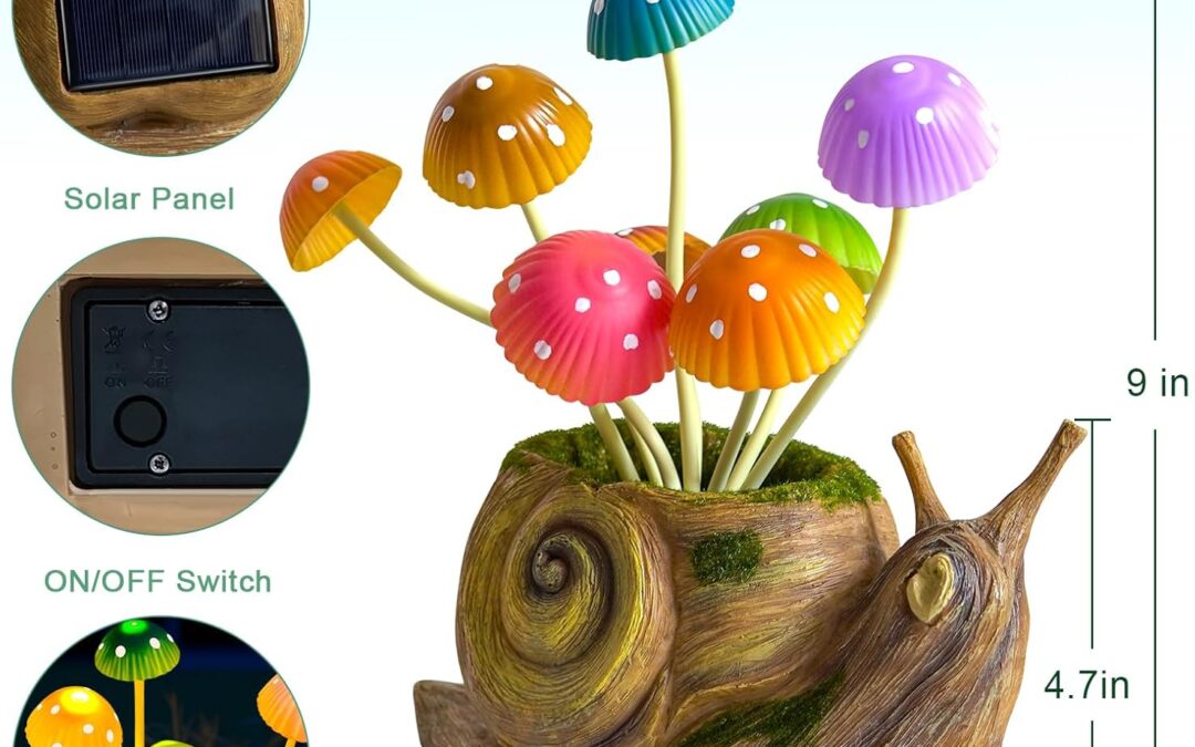 Solar Lights Outdoor Garden Statue Snail Review