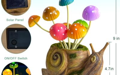 Solar Lights Outdoor Garden Statue Snail Review