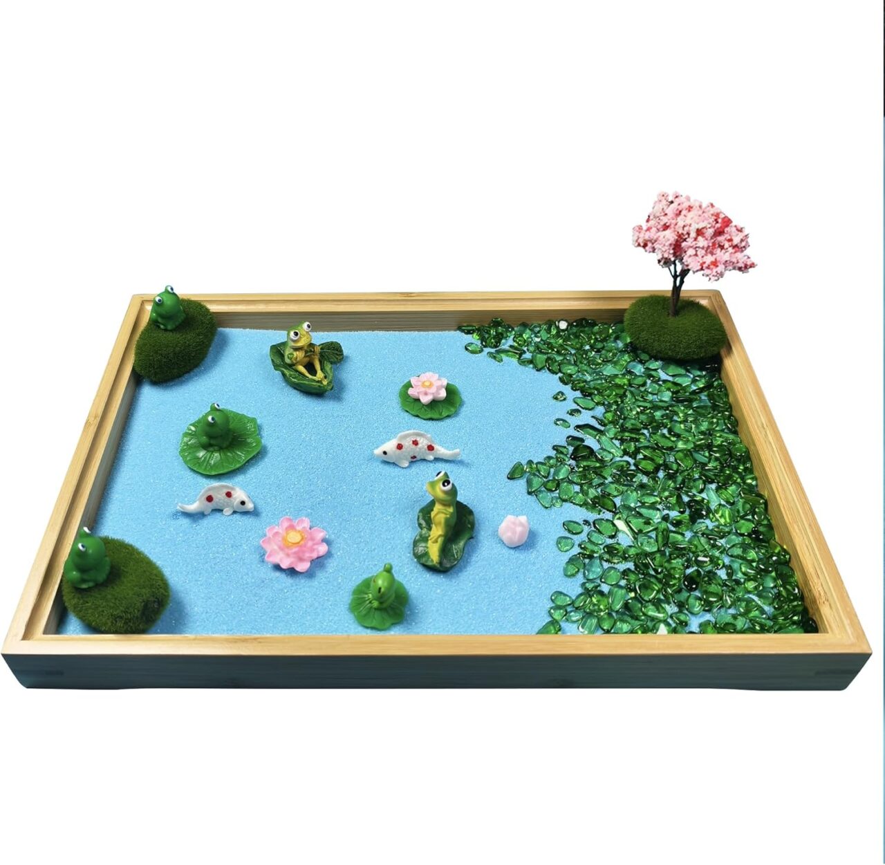 Aeepics Mini Zen Garden for Frog Review - Japanese Garden Craft