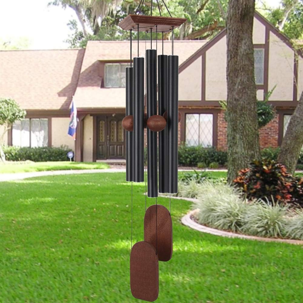 ASTARIN Large Wind Chimes Outdoor 48 Inch Sympathy Wind Chime with 5 Heavy Aluminum Tubes Tuned Soothing Melody, Memorial Wind Chimes for Outside Decoration (Patio, Garden, Yard)