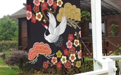 Moslion Japanese Crane House Flag Review