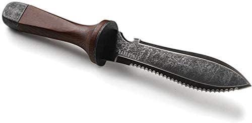 Barebones Hori Hori Ultimate - Walnut Handle, Tempered Steel Blade, Double-Edged Blade, Ambidextrous Use, Japanese Knife Garden Tool for Weeding and Gardening (Tool  Sheath)